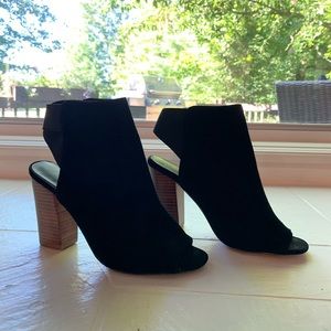 Heeled Black Booties | Sole Society